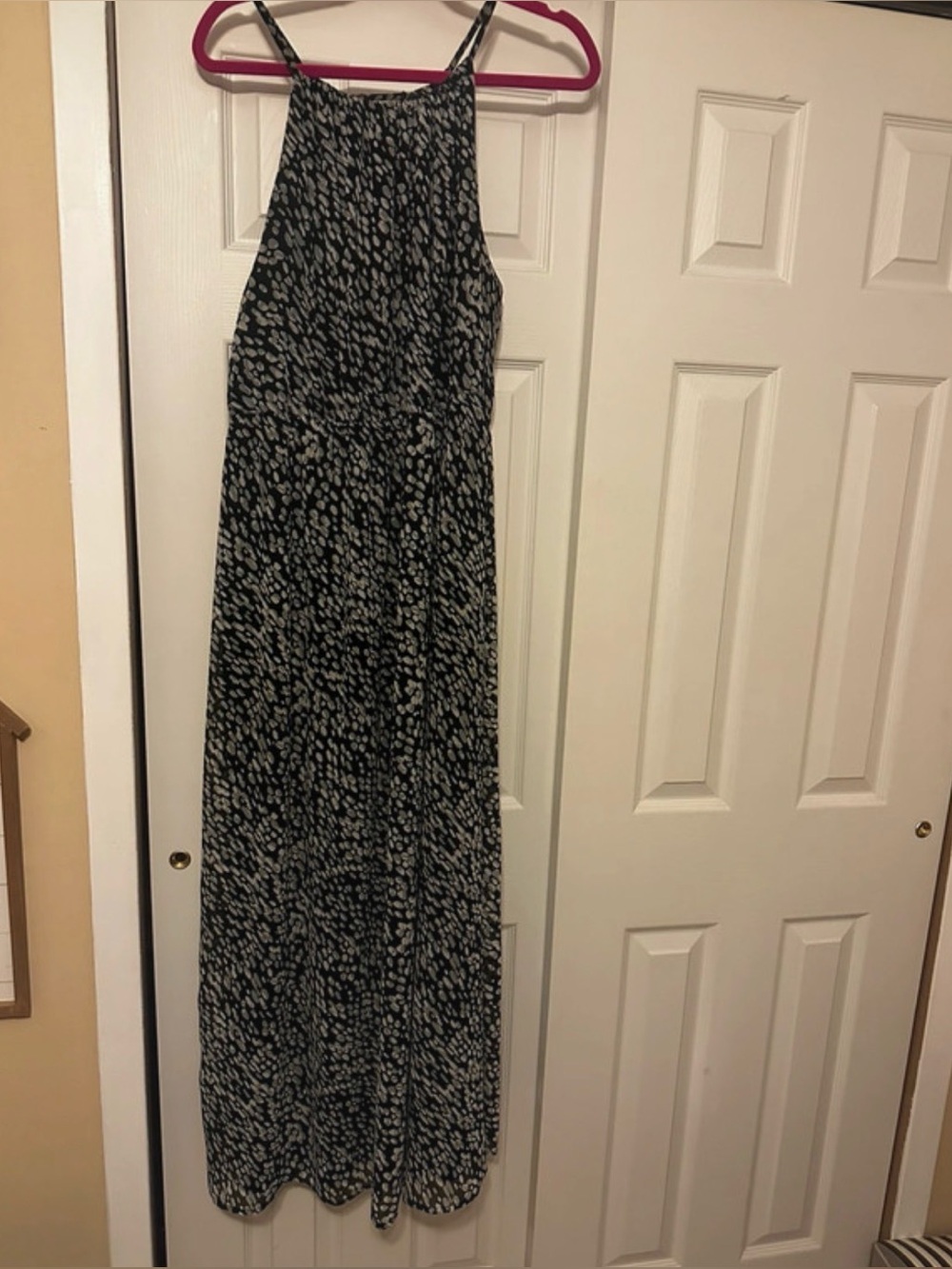 Lane Bryant Black and White Printed Maxi Dress